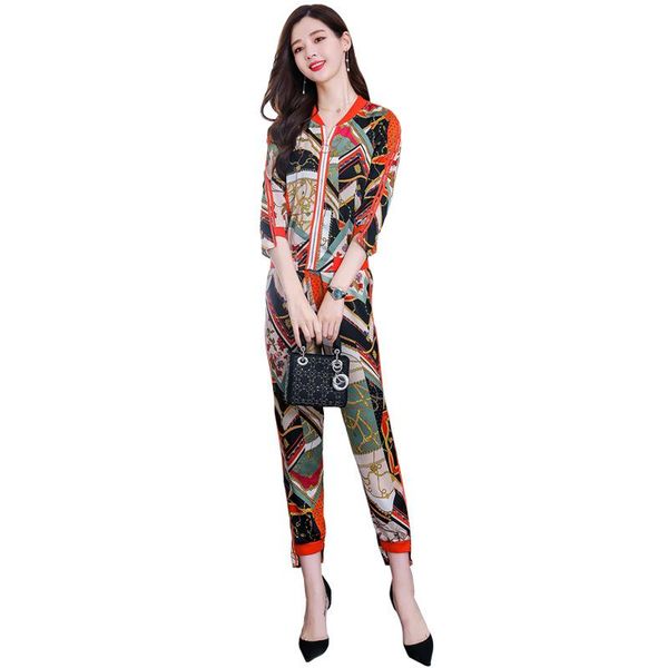 women's tracksuits summer fashion print seven-point sleeve baseball uniform jacket feet pants two-piece women two piece outfits, Gray
women's tracksuits summer fashion print seven-point sleeve baseball uniform jacket feet pants two-piece women two piece outfits, Gray