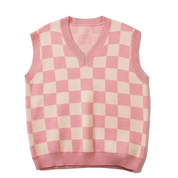 men's vests harajuku knitted sweater plaid for men vest women vintage oversized sleeveless korean mens clothing jumper waistcoat, Black;white
men's vests harajuku knitted sweater plaid for men vest women vintage oversized sleeveless korean mens clothing jumper waistcoat, Black;white