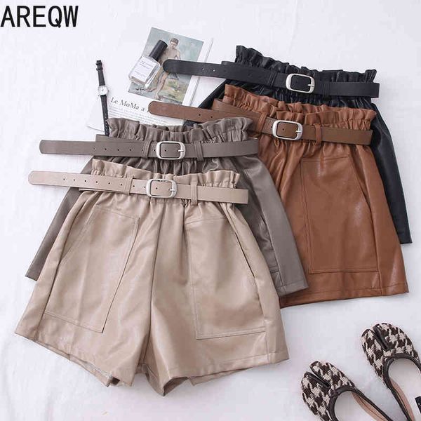 spring autumn fashion pu leather high waist shorts women casual booty shorts 210507, White;black
spring autumn fashion pu leather high waist shorts women casual booty shorts 210507, White;black