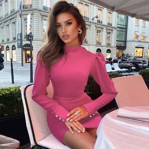 dress winter 2021 designer red long sleeve pink women's fashion tight evening vestido tl9y, Black;gray
dress winter 2021 designer red long sleeve pink women's fashion tight evening vestido tl9y, Black;gray