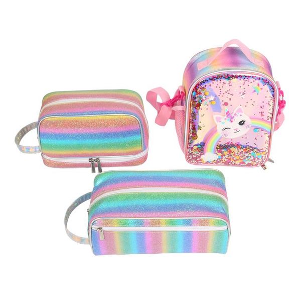 cosmetic bag glitter pailette two layer zippered large capacility handle bags & cases
cosmetic bag glitter pailette two layer zippered large capacility handle bags & cases