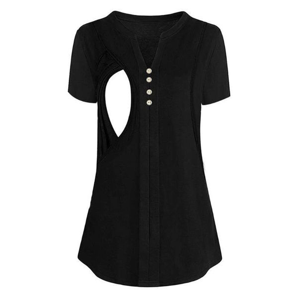 maternity & tees arloneet nursing- t-shirt women's short sleeve button tunic nursing breastfeeding women casual tee, White
maternity & tees arloneet nursing- t-shirt women's short sleeve button tunic nursing breastfeeding women casual tee, White