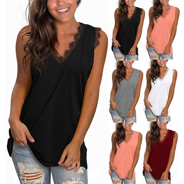 womens tunic lace v-neck t shirts sleeveless blouse floral side split tanks loose sports breathable casual streetwear running jerseys, Black;blue
womens tunic lace v-neck t shirts sleeveless blouse floral side split tanks loose sports breathable casual streetwear running jerseys, Black;blue