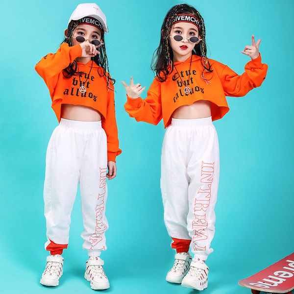 trend girls clothing long sleeve hooded sweatshirt harem pants hip-hop girls dancer jazz sets new show clothes children costumes, White 
trend girls clothing long sleeve hooded sweatshirt harem pants hip-hop girls dancer jazz sets new show clothes children costumes, White