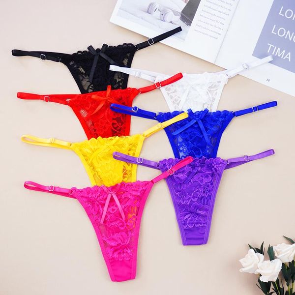 women's panties thong transparent lace underwear seamless tangas spandex low waist, Black;pink
women's panties thong transparent lace underwear seamless tangas spandex low waist, Black;pink