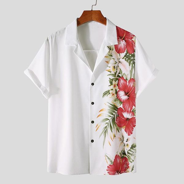 men's casual shirts men's casual shirts flower print shirt men hawaiian turn-down collar short sleeve button down for -3xl 2022 s, White;black
men's casual shirts men's casual shirts flower print shirt men hawaiian turn-down collar short sleeve button down for -3xl 2022 s, White;black