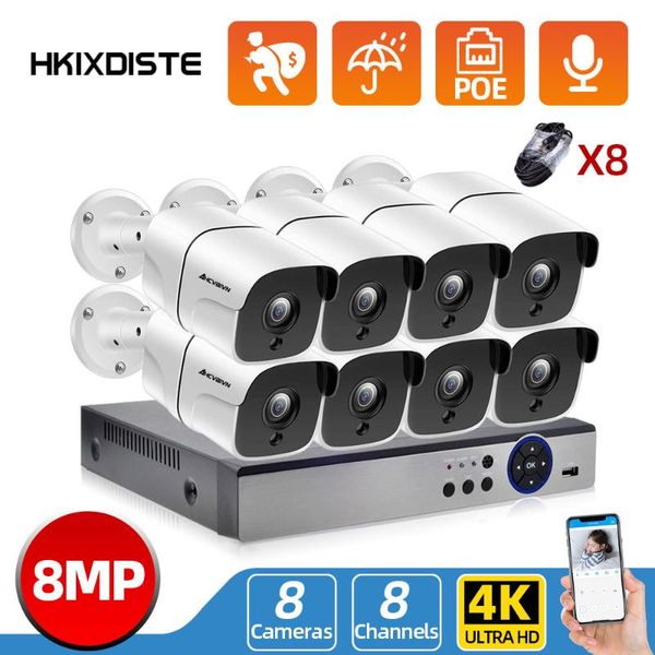 8ch nvr cctv camera security system 8mp video surveillance kit h.265 outdoor audio record waterproof poe ip wireless kits
8ch nvr cctv camera security system 8mp video surveillance kit h.265 outdoor audio record waterproof poe ip wireless kits