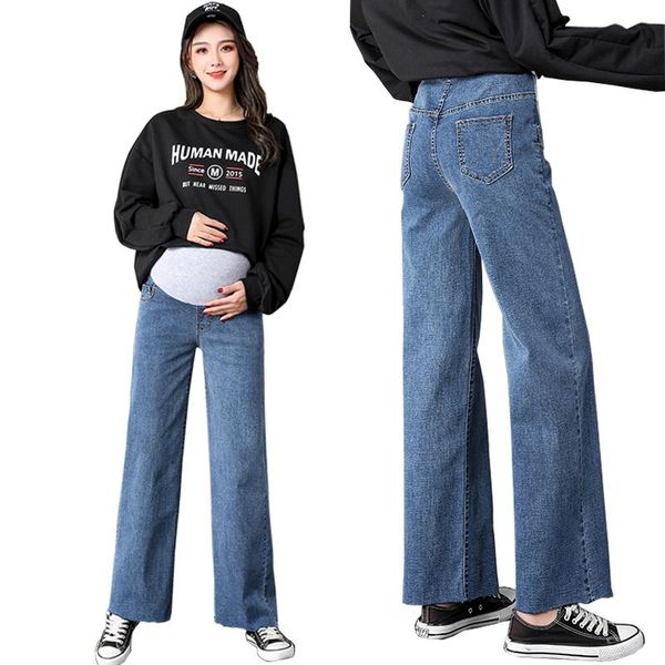 maternity bottoms straight wide-leg pants fashion loose large size spring denim thin jeans for pregnant clothes 0298, White
maternity bottoms straight wide-leg pants fashion loose large size spring denim thin jeans for pregnant clothes 0298, White