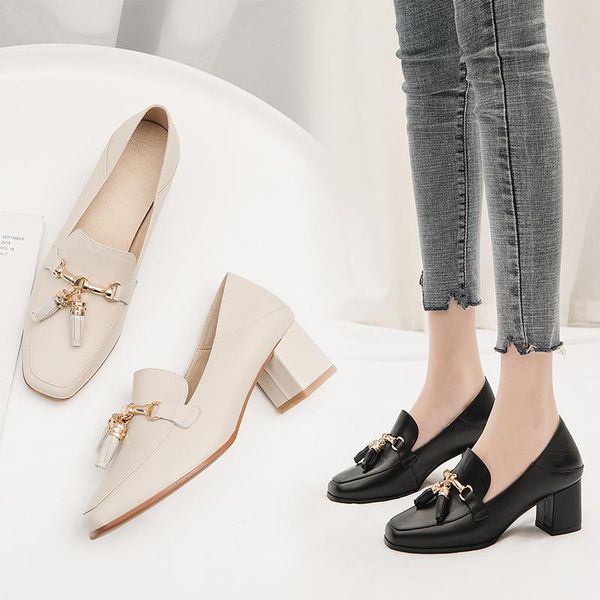 dress shoes 2021 women's work spring and autumn bow low low-heeled thick heel casual female leather, Black
dress shoes 2021 women's work spring and autumn bow low low-heeled thick heel casual female leather, Black