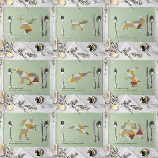 mats & pads fashion print rectangle light green color cartoon table pad cut mat placemat for dinner kitchen 40x30cm
mats & pads fashion print rectangle light green color cartoon table pad cut mat placemat for dinner kitchen 40x30cm