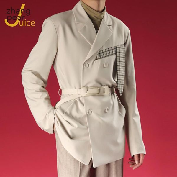 men plaid suit blazer jacket stylish dress prom blazers for casual coat blusa masculina men's suits &, White;black
men plaid suit blazer jacket stylish dress prom blazers for casual coat blusa masculina men's suits &, White;black