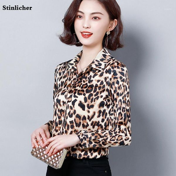 women silk leopard shirt blouse casual long sleeve lapel satin elegant ladies office work, White
women silk leopard shirt blouse casual long sleeve lapel satin elegant ladies office work, White