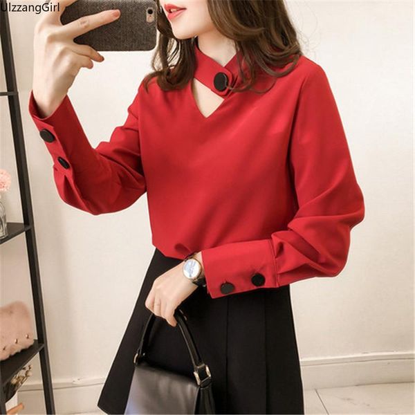 hollow button halter chiffon blouse women korean ol ladies spring autumn casual shirt fashion plus size pink black red women's blou, White
hollow button halter chiffon blouse women korean ol ladies spring autumn casual shirt fashion plus size pink black red women's blou, White