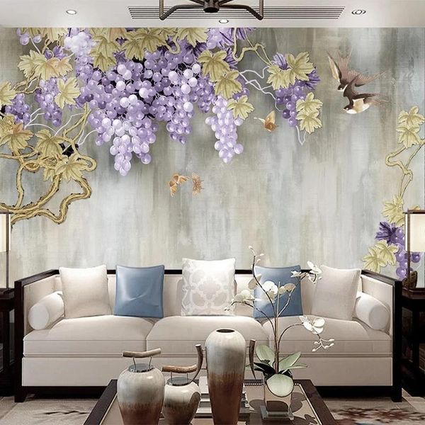 wallpapers custom any size 3d self adhesive wallpaper modern hand painted grape vine flower birds po mural living room study waterproof
wallpapers custom any size 3d self adhesive wallpaper modern hand painted grape vine flower birds po mural living room study waterproof