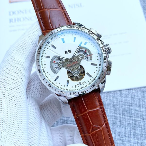 2021 new luxury mens watches large flywheel 48mm size automatic mechanical watch designer brand steel and leather strap fashion gift style, Slivery;brown
2021 new luxury mens watches large flywheel 48mm size automatic mechanical watch designer brand steel and leather strap fashion gift style, Slivery;brown