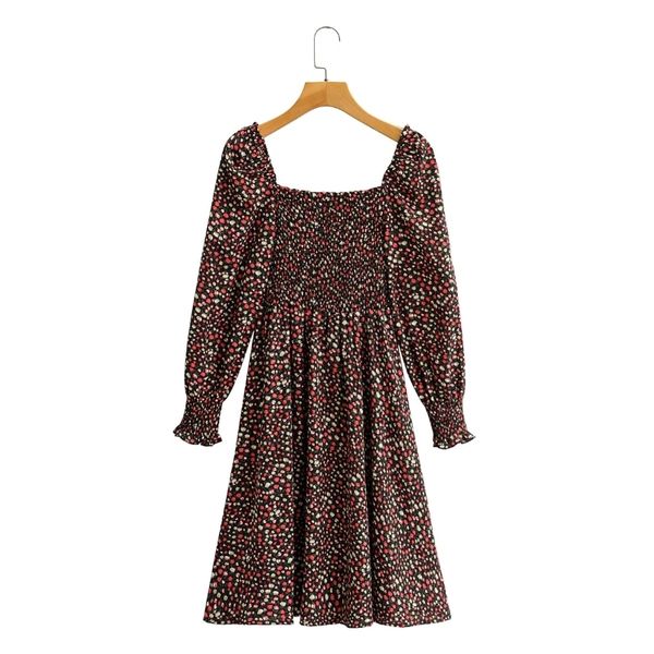 spring women floral print square collar stretch elegant dress female long sleeve clothes casual lady vestido d7188 210430, Black;gray
spring women floral print square collar stretch elegant dress female long sleeve clothes casual lady vestido d7188 210430, Black;gray