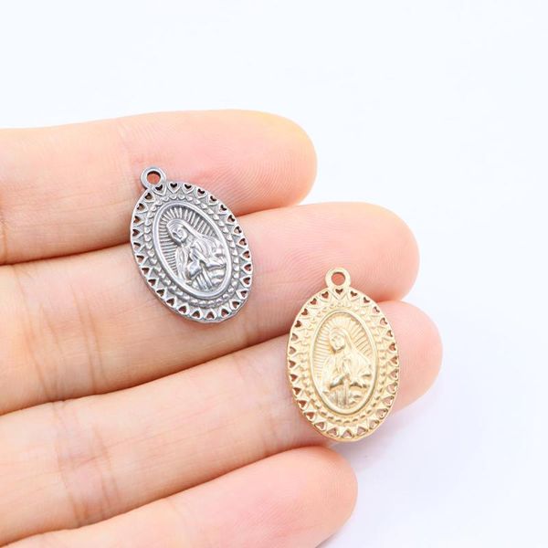 charms 5pcs 20*13mm wholesell stainless steel jesus pendant diy necklace earrings bracelets unfading 2 colors, Bronze;silver
charms 5pcs 20*13mm wholesell stainless steel jesus pendant diy necklace earrings bracelets unfading 2 colors, Bronze;silver