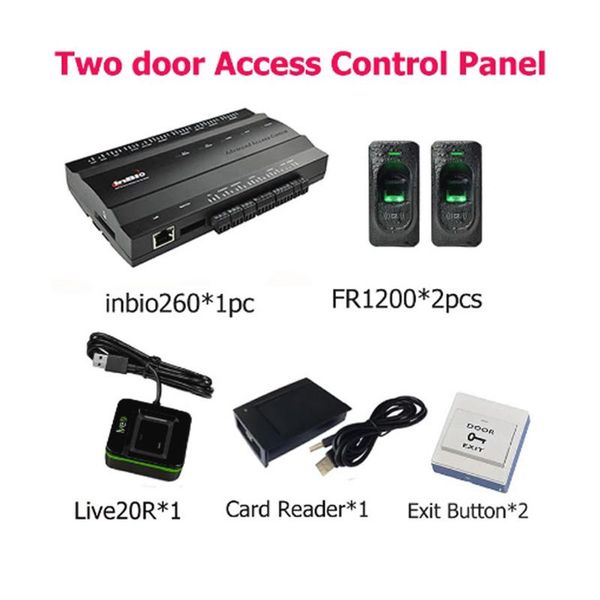 fingerprint access control zk two door inbio 260 with card system kit 26bit wiegand tcp/ip and rs485
fingerprint access control zk two door inbio 260 with card system kit 26bit wiegand tcp/ip and rs485