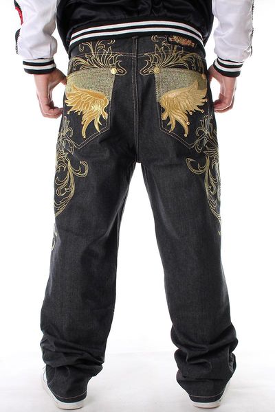 men's jeans black plus fat size embroidered trousers hip-hop casual loose skateboard pants men fashion trendy hip hop, Blue
men's jeans black plus fat size embroidered trousers hip-hop casual loose skateboard pants men fashion trendy hip hop, Blue