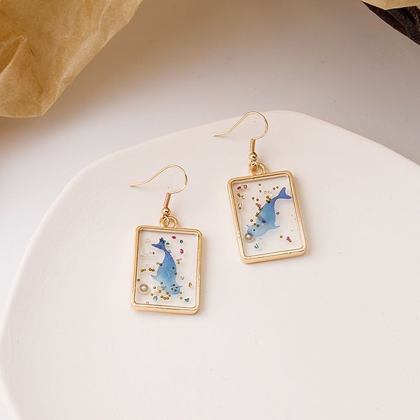 s925 selling silver needle korean version transparent dripping glue dry immortal leaf flower earrings square creative geometric fashion, Golden
s925 selling silver needle korean version transparent dripping glue dry immortal leaf flower earrings square creative geometric fashion, Golden