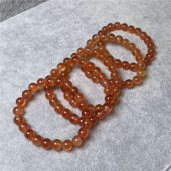 strands qingrange brazil old mine red agate chalcedony bracelet 8mm single circle summer fashion, Black
strands qingrange brazil old mine red agate chalcedony bracelet 8mm single circle summer fashion, Black