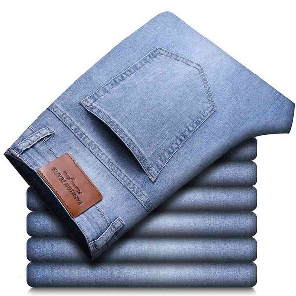 men's jeans spring summer classic brand business casual straight thin denim lstretch lightweight 5id4, Blue
men's jeans spring summer classic brand business casual straight thin denim lstretch lightweight 5id4, Blue