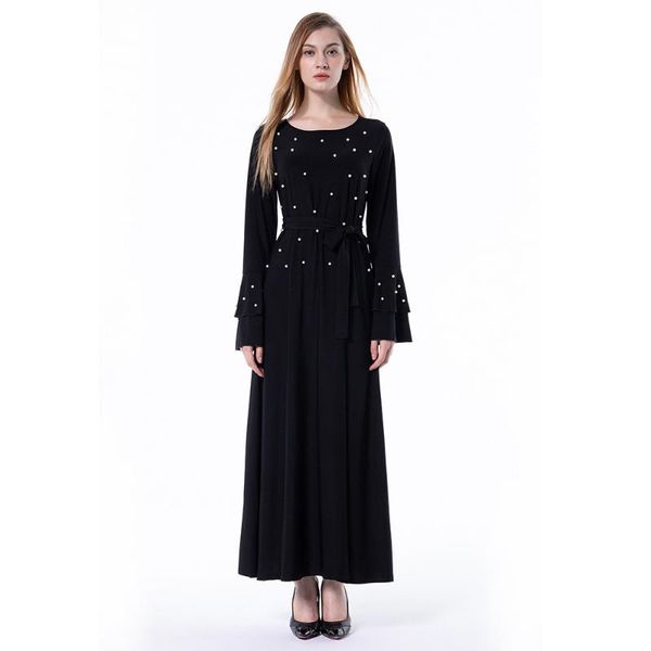 casual dresses wepbel multi-layer full flare sleeve fashion women's dress beaded lace-up slim long-sleeved muslim women abaya, Black;gray
casual dresses wepbel multi-layer full flare sleeve fashion women's dress beaded lace-up slim long-sleeved muslim women abaya, Black;gray