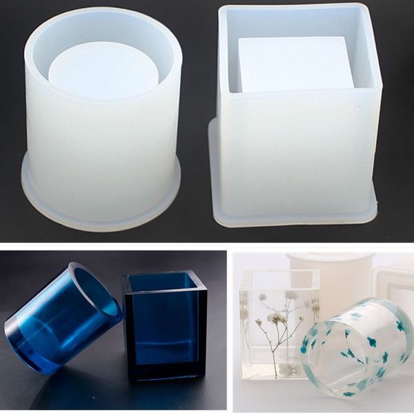 1 round crystal silicone mold diy epoxy resin pen holder mold square pen holder mold for crafting accessories, Slivery;golden
1 round crystal silicone mold diy epoxy resin pen holder mold square pen holder mold for crafting accessories, Slivery;golden