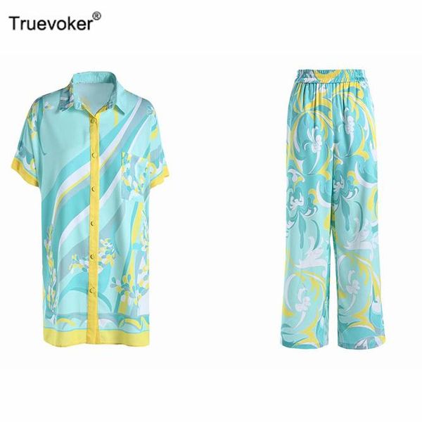 women's two piece pants truevoker european high street pant set women abstract print long blouse with party pieces, White
women's two piece pants truevoker european high street pant set women abstract print long blouse with party pieces, White