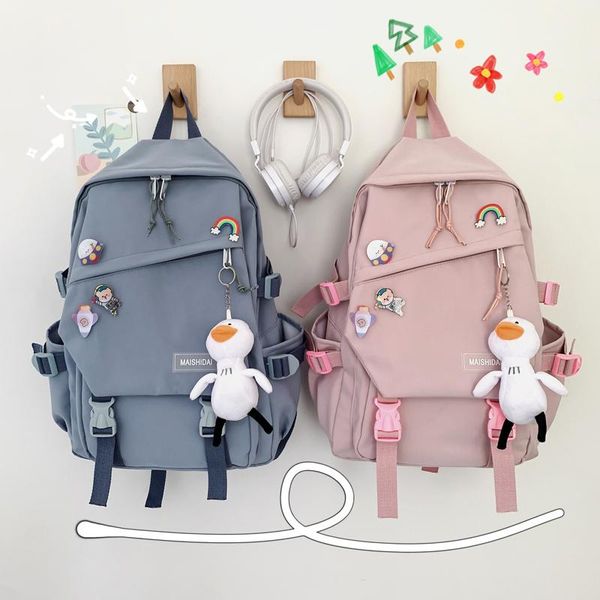 backpack large capacity cute woman 2021 ins schoolbag for teens female korean harajuku high school students ladies blue
backpack large capacity cute woman 2021 ins schoolbag for teens female korean harajuku high school students ladies blue