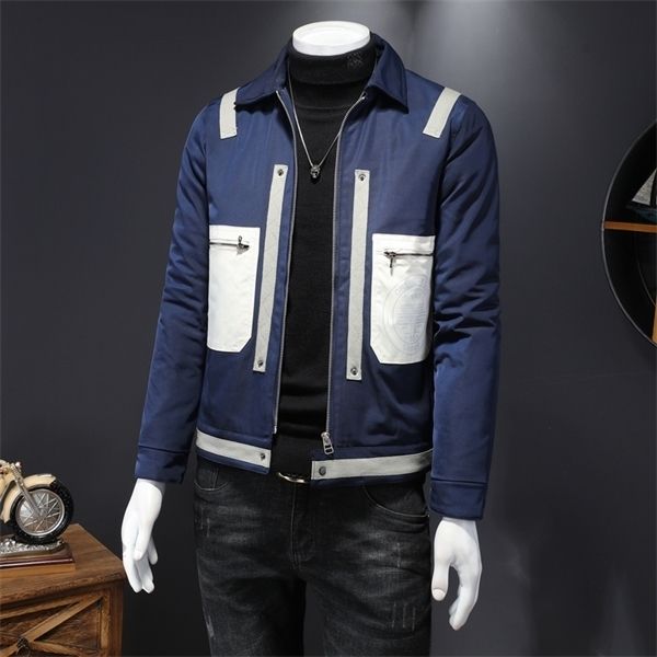 lightweight shirt collar down jacket men's fashion trendy autumn and winter new personality fashion brand korean trend slim handsome ja, Black
lightweight shirt collar down jacket men's fashion trendy autumn and winter new personality fashion brand korean trend slim handsome ja, Black