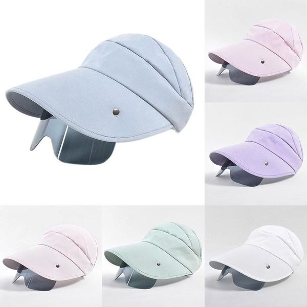cycling caps & masks women's open sunshade hat 2021 summer outdoor fashion cornice with lens for camping travel seaside beach, Black
cycling caps & masks women's open sunshade hat 2021 summer outdoor fashion cornice with lens for camping travel seaside beach, Black