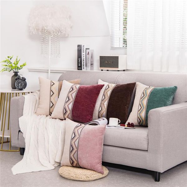 cushion/decorative pillow nordic soft chenille geometric cushion cover double-color stitching pillowcase pink khaki home decorative pillows
cushion/decorative pillow nordic soft chenille geometric cushion cover double-color stitching pillowcase pink khaki home decorative pillows