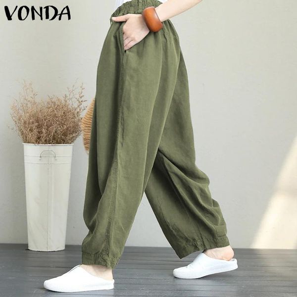 autumn pants women vintage elastic waist solid palazzo vonda wide leg trousers casual cotton linen pantalon loose long turnip women's &, Black;white
autumn pants women vintage elastic waist solid palazzo vonda wide leg trousers casual cotton linen pantalon loose long turnip women's &, Black;white
