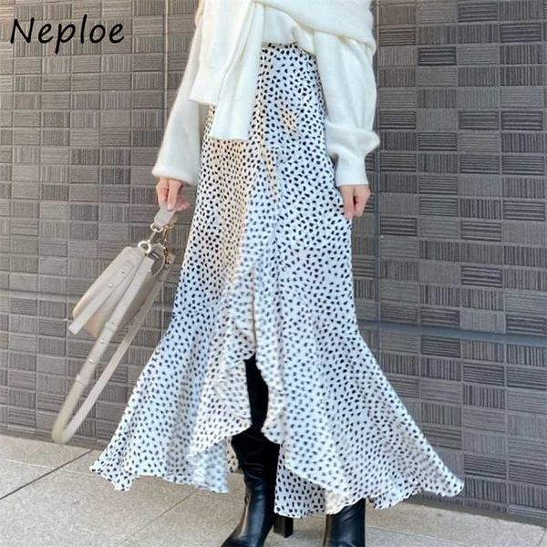 neploe winter fashion women jupes japanese sweet mujer faldas high waist irregular slit printed mid calf skirts 211214, Black
neploe winter fashion women jupes japanese sweet mujer faldas high waist irregular slit printed mid calf skirts 211214, Black