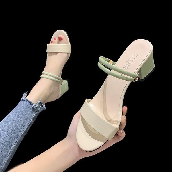 shoes women peep toe square heel female slippers med slides fashion soft block 2021 luxury fabric rubber scandals rome pu, Black
shoes women peep toe square heel female slippers med slides fashion soft block 2021 luxury fabric rubber scandals rome pu, Black