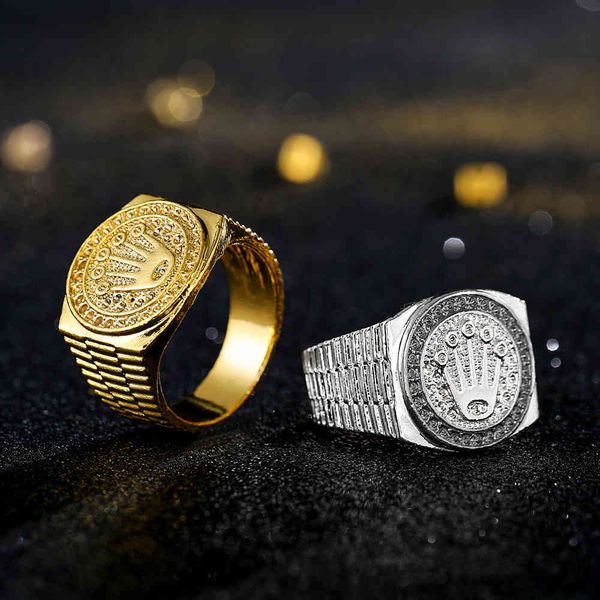 designer rings hip hop ring for women and men gold silver color vintage punk selling crown couple jewelry, Golden;silver
designer rings hip hop ring for women and men gold silver color vintage punk selling crown couple jewelry, Golden;silver