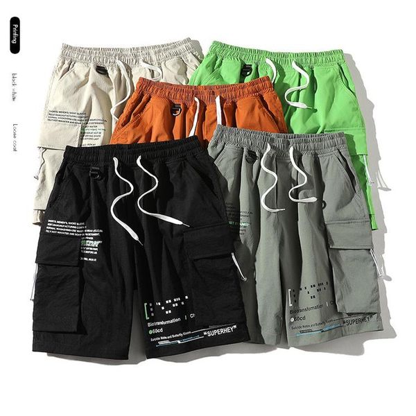 men's shorts japanese style men casual summer for cotton big pockets letter printed cargo clothing oversized 4xl, White;black
men's shorts japanese style men casual summer for cotton big pockets letter printed cargo clothing oversized 4xl, White;black