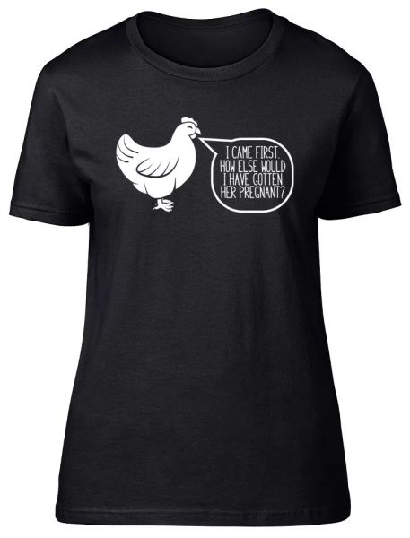 i came first, how else would i have got her pregnant women ladies fitted t-shirt, White;black
i came first, how else would i have got her pregnant women ladies fitted t-shirt, White;black