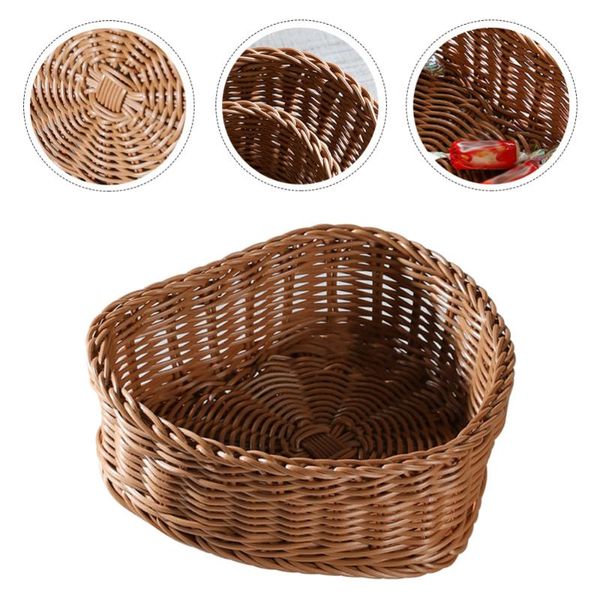 imitated rattan woven heart-shaped basket fruit candy storage plate(brown) kitchen & organization
imitated rattan woven heart-shaped basket fruit candy storage plate(brown) kitchen & organization