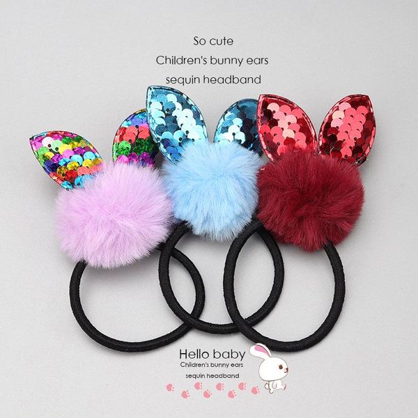 hair accessories korean version of ears rope, flip sequins to tie rubber bands,cute bands for children, girls ornaments, Slivery;white
hair accessories korean version of ears rope, flip sequins to tie rubber bands,cute bands for children, girls ornaments, Slivery;white