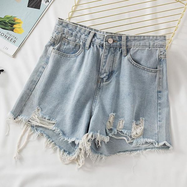 women's jeans wllwlp summer high waist large size denim shorts 2021 fat mm loose irregular thin wide leg ripped for women a123, Blue
women's jeans wllwlp summer high waist large size denim shorts 2021 fat mm loose irregular thin wide leg ripped for women a123, Blue
