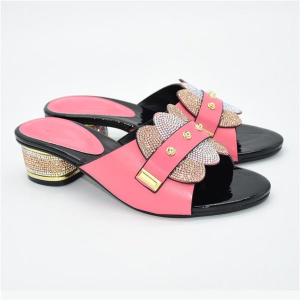 dress shoes without bag pumps super high heels italian women wedding for party elegant slippers 2021 summer woman slipper, Black