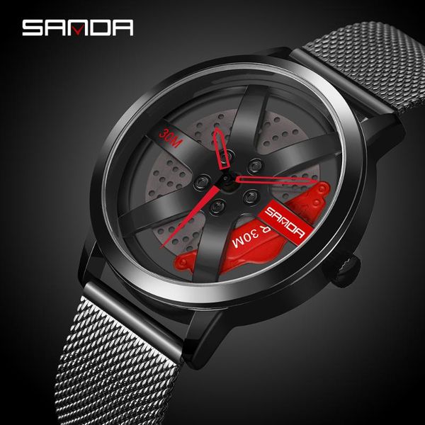 wristwatches sanda luxury men's fashion casual wheel series dial watch brand military quartz waterproof wristwatch relogio masculino 10, Slivery;brown
wristwatches sanda luxury men's fashion casual wheel series dial watch brand military quartz waterproof wristwatch relogio masculino 10, Slivery;brown