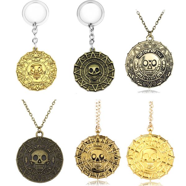 key chain video peripheral caribbean pirate aztec gold coin pendant necklace, Silver
key chain video peripheral caribbean pirate aztec gold coin pendant necklace, Silver