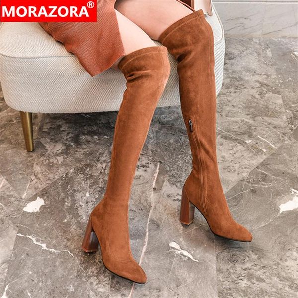 boots morazora 2021 fashion over the knee thick heels square toe winter shoes solid color women, Black
boots morazora 2021 fashion over the knee thick heels square toe winter shoes solid color women, Black