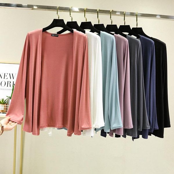 women's jackets makuluya thin super soft comfortable cozy morandi color spring summer women female modal cotton cardigan coats sweet al, Black;brown
women's jackets makuluya thin super soft comfortable cozy morandi color spring summer women female modal cotton cardigan coats sweet al, Black;brown