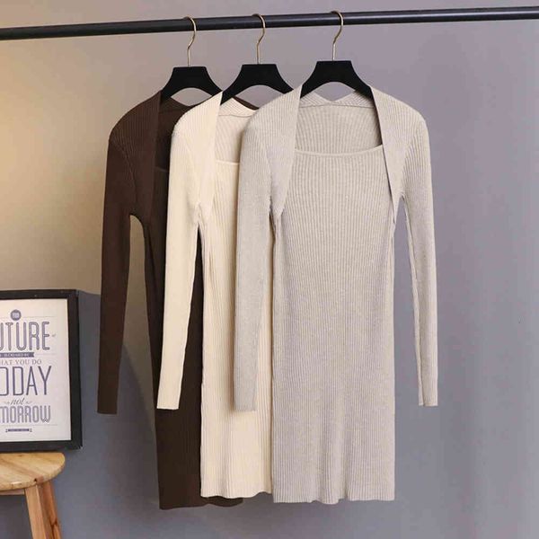 black slim knit women's autumn and version thin, with sweater inside, Black;gray
black slim knit women's autumn and version thin, with sweater inside, Black;gray