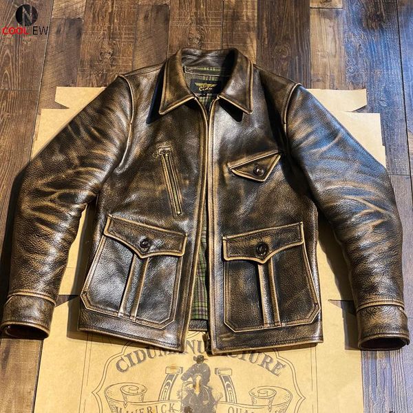 men's leather & faux cdbt1550 cidu read description asian size super quality genuine cow coat cowhide aged washing jacket, Black
men's leather & faux cdbt1550 cidu read description asian size super quality genuine cow coat cowhide aged washing jacket, Black