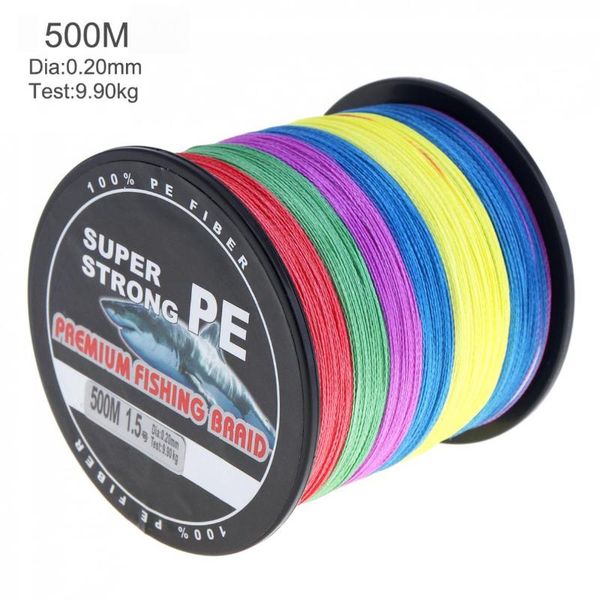fishing line 500m multicolor super strong 4 strands weaves pe braided rope multifilament braid
fishing line 500m multicolor super strong 4 strands weaves pe braided rope multifilament braid